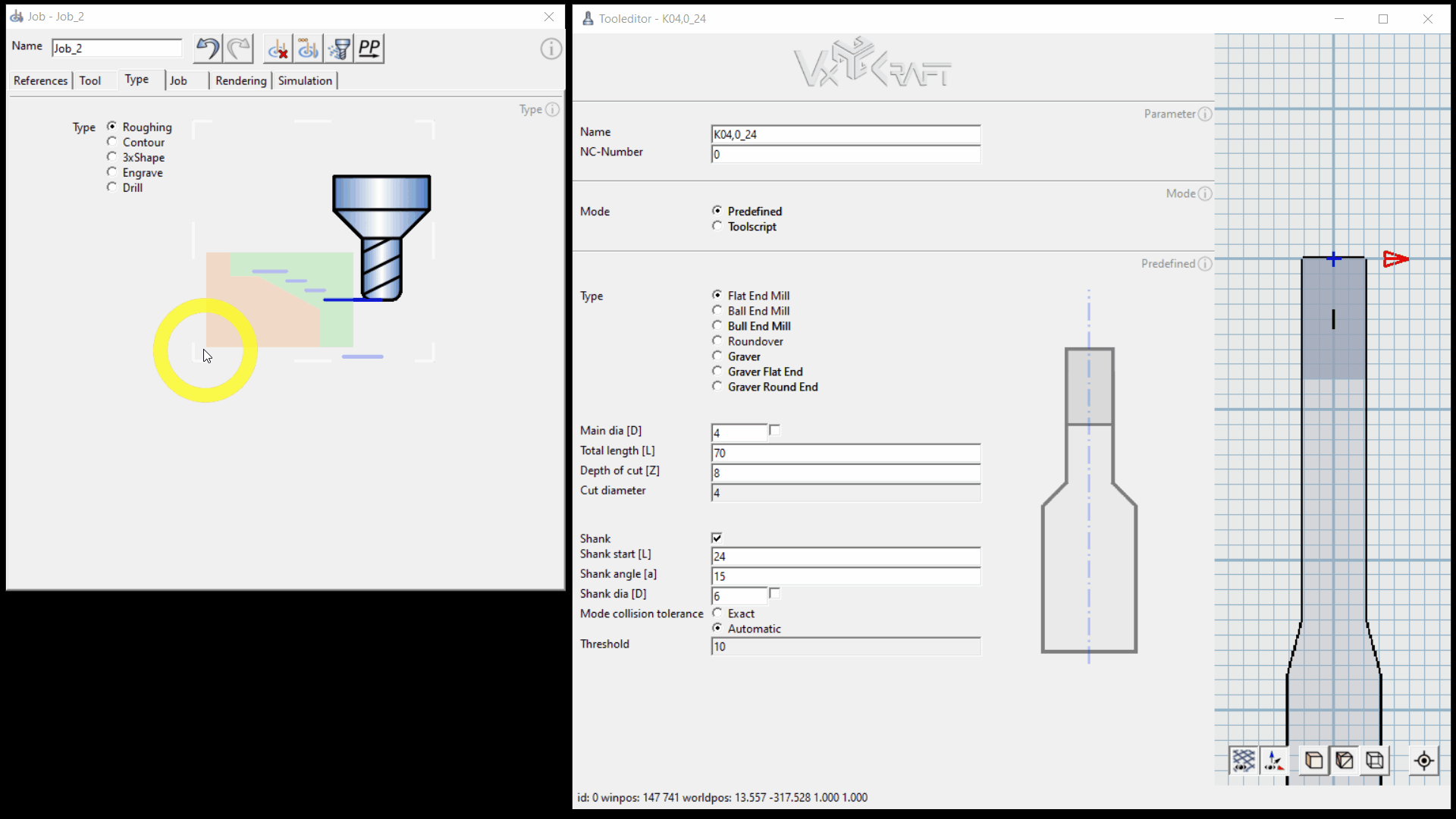 The animation shows various graphical animations that are integrated into the VxCraft user interface.