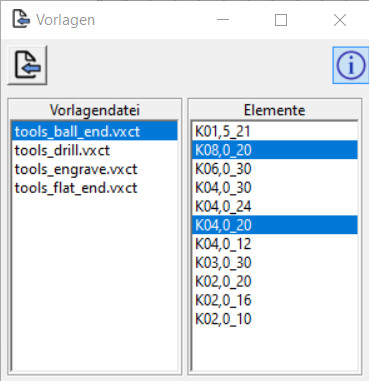 Dialog Vorlagen